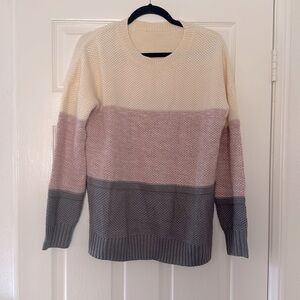 NWOT Tri Colored Sweater